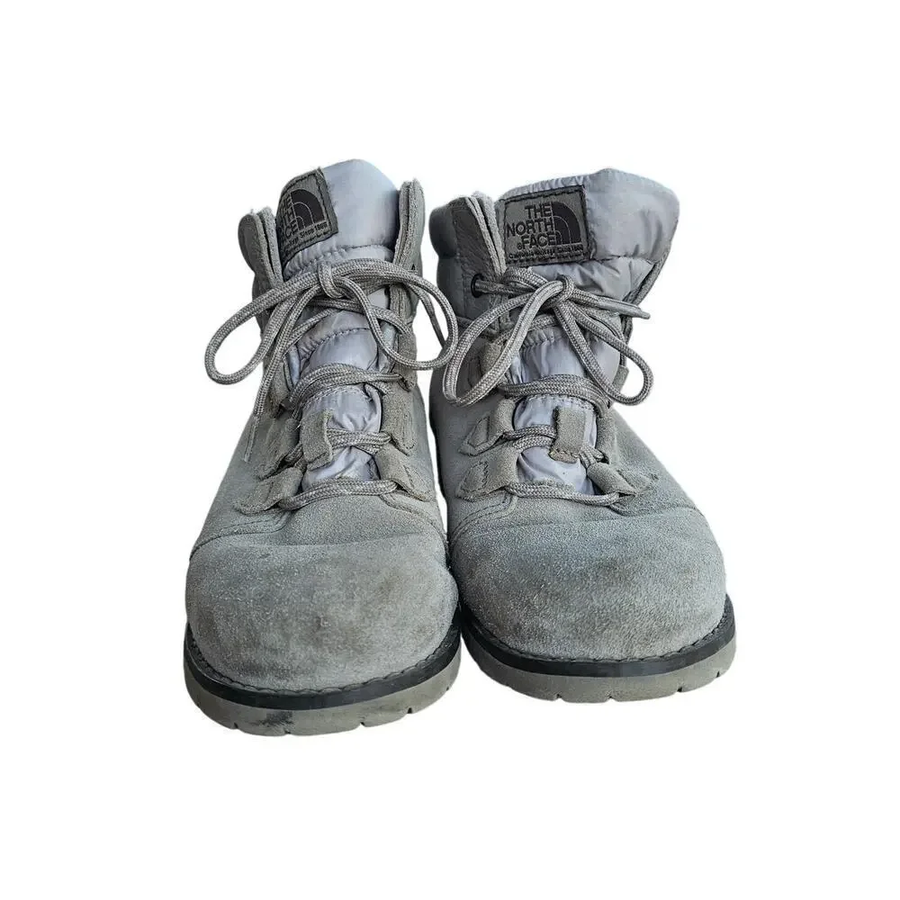 The North Face Heat Seeker Suede Lace Up Winter Boots Grey Size 7